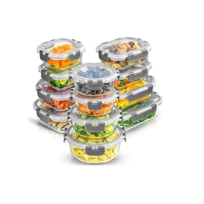 Core Kitchen Vented Glass Food Storage (2-Pack) HD23938 - The Home Depot