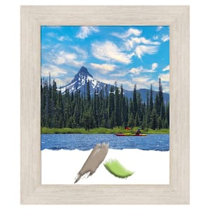 Hardwood Whitewash Wood Picture Frame Opening Size 18x22 in.
