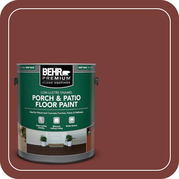 1 gal. #PPU2-02 Red Pepper Low-Lustre Enamel Interior/Exterior Porch and Patio Floor Paint