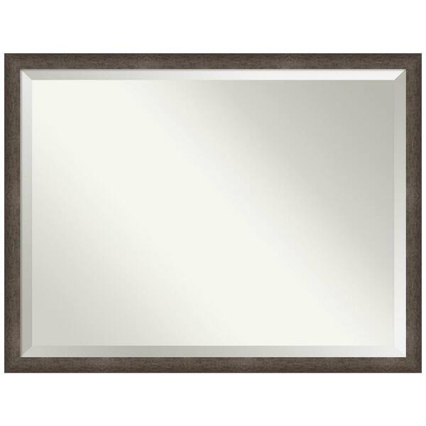 Light Bronze Rectangular Frame Amanti Art Dappled Light Bronze Narrow 42.75 in. x 32.75 in. Beveled ...