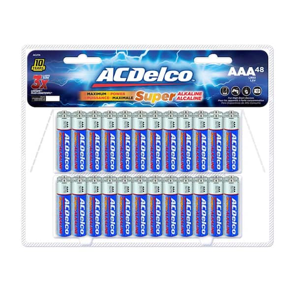 ACDelco Alkaline AAA Batteries (100-Pack)