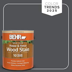 1 gal. #PPU18-01 Cracked Pepper Solid Color House and Fence Exterior Wood Stain