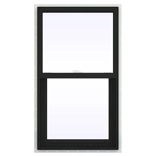 JELD-WEN 24 in. x 42 in. V-2500 Series Bronze Exterior/White