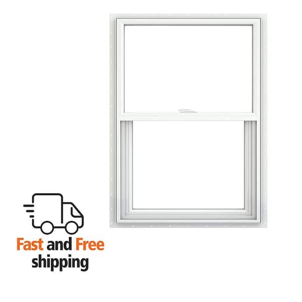 JELD-WEN V-2500 Series 35.5 in. x 47.5 in. Single Hung Vinyl Low-E