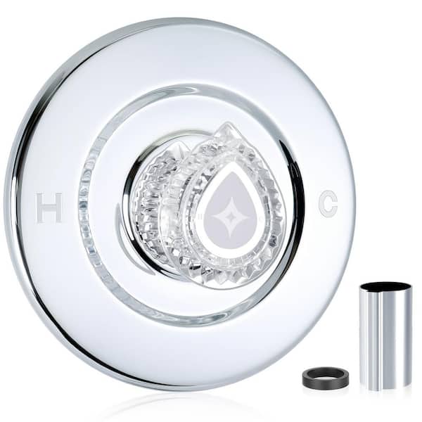 Polished Chrome Shower Trim Kit Replacement for T470 Chateau, 1225 Cartridge, Escutcheon, Tube and Handle