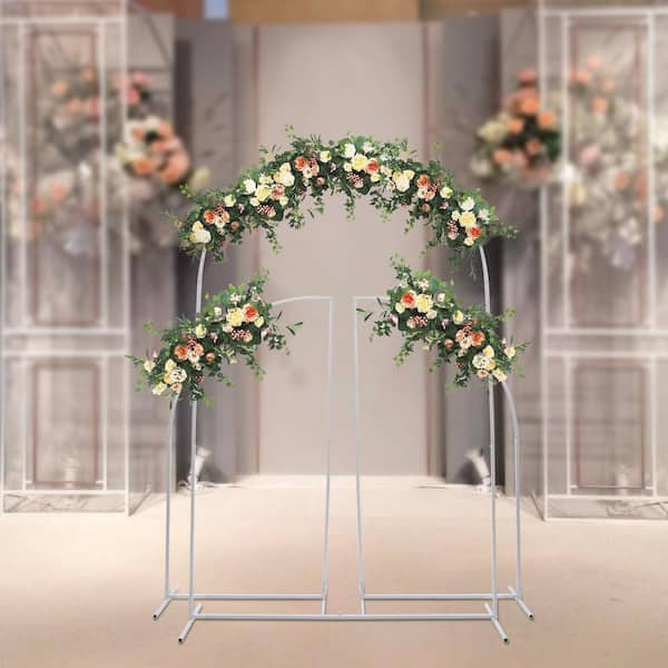 Custom 3pc/set Metal Wedding Arch Indoor Outdoor Backdrop Stand Flower –  sensfunbackdrops