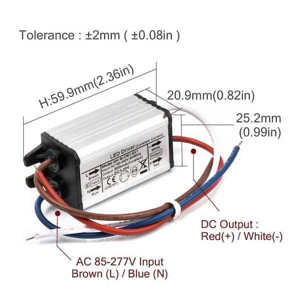 Chanzon LED Driver 300mA 3V-20V 1-6W Waterproof High-Power Supply