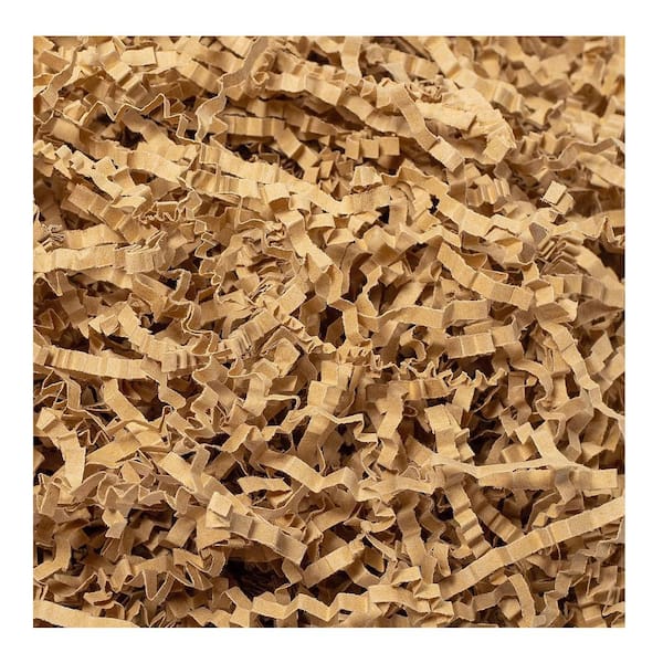 N/A 2 lb. Brown Crinkle Cut Paper Shred Filler Kraft Cushion Stuffing for Gift Box Basket Holiday Packaging