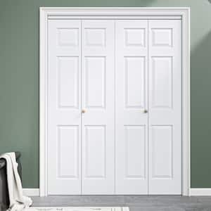 EH PUERTA 60 in. x 80 in. 6 Panel Hollow Core MDF White Primed