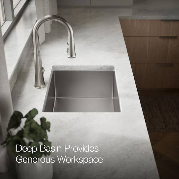 Strive Stainless Steel 24 in. Single Bowl Undermount Kitchen Sink