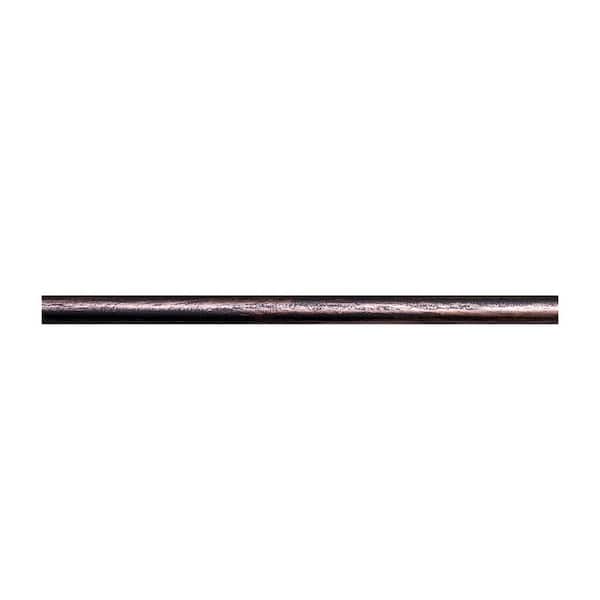 HOUSE OF FORGINGS Oil Rubbed Bronze 5.1.1 8 foot x 5/8-inch Round Horizontal Bar Baluster for Stair Remodel