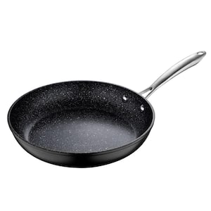 Vital 11 in. Forged Aluminum Durable Quick Heating Frying Pan in Black