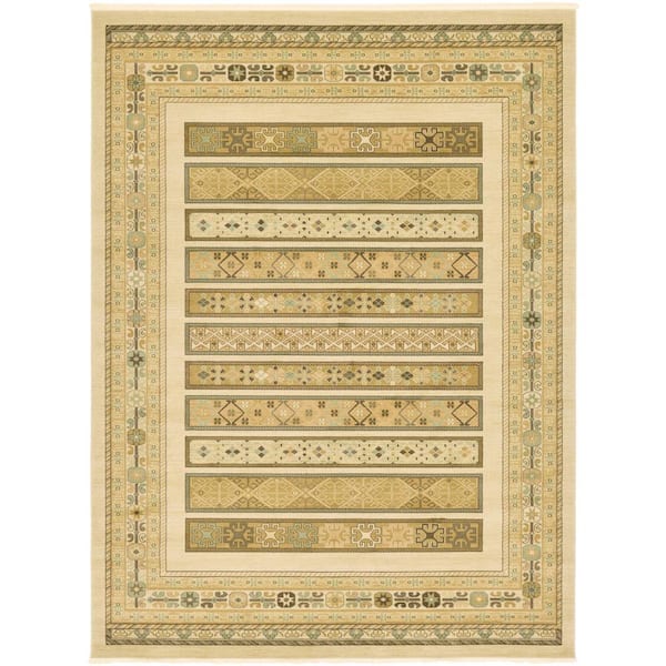 Unique Loom Fars Pasadena Ivory 9' 0 x 12' 0 Area Rug
