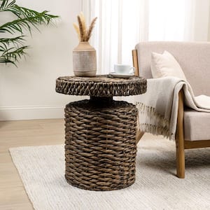 JONATHAN Y Amara 17 in. Coastal Bohemian Handwoven Water Hyacinth