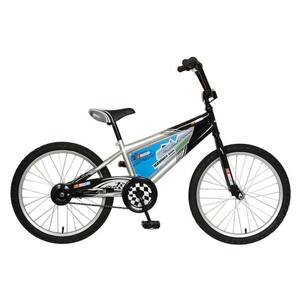 Cycle Force Hammerdown Kid's Bike, 20 in. Wheels, 12 in. Frame, Boy's Bike in Silver/Black