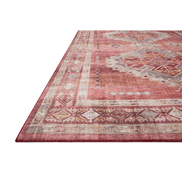 Heidi Sunset/Natural 6 ft. x 9 ft. Southwestern Printed Area Rug