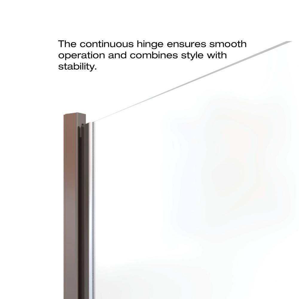 Infinity 33" W x 72" H Semi-Frameless Shower Door
