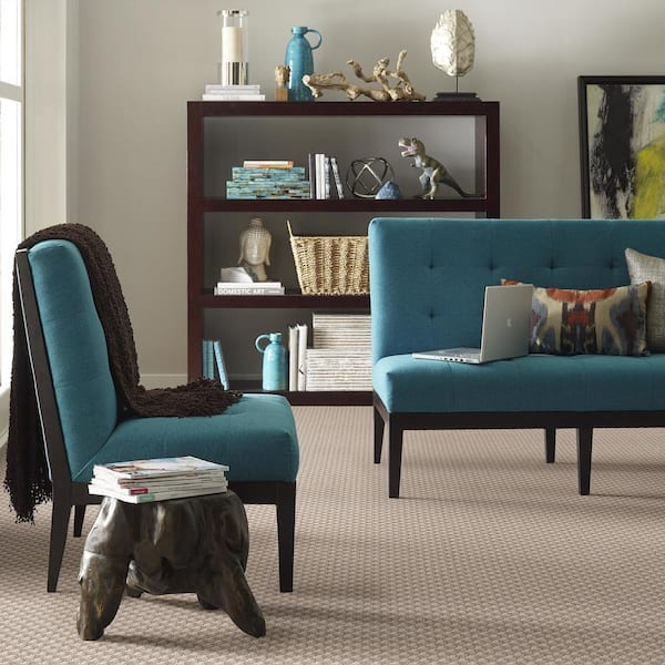 Exquisite - Ecru Lace - Brown 39.3 oz. Nylon Pattern Carpet - Installation Required