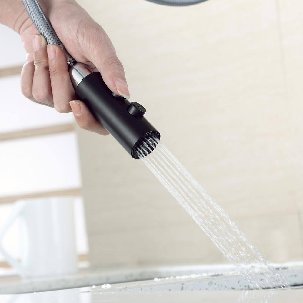 Oil Rubbed Bronze Single Handle Pull Down Kitchen Faucet