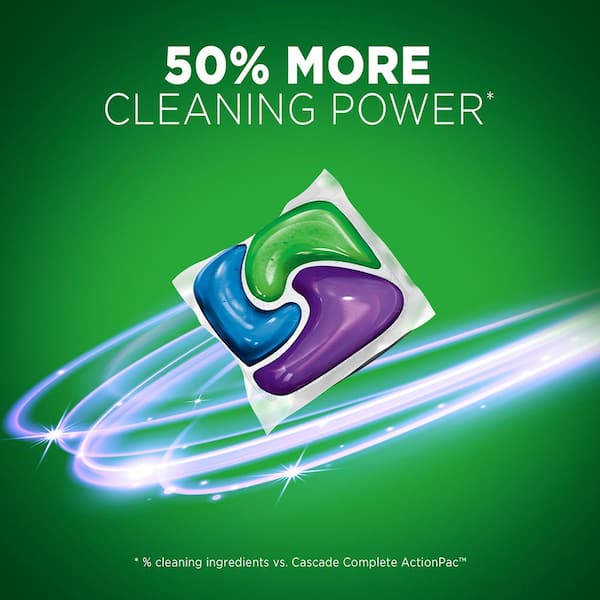 Cascade Platinum ActionPacs Dishwasher Detergent, Fresh Scent - 32 count