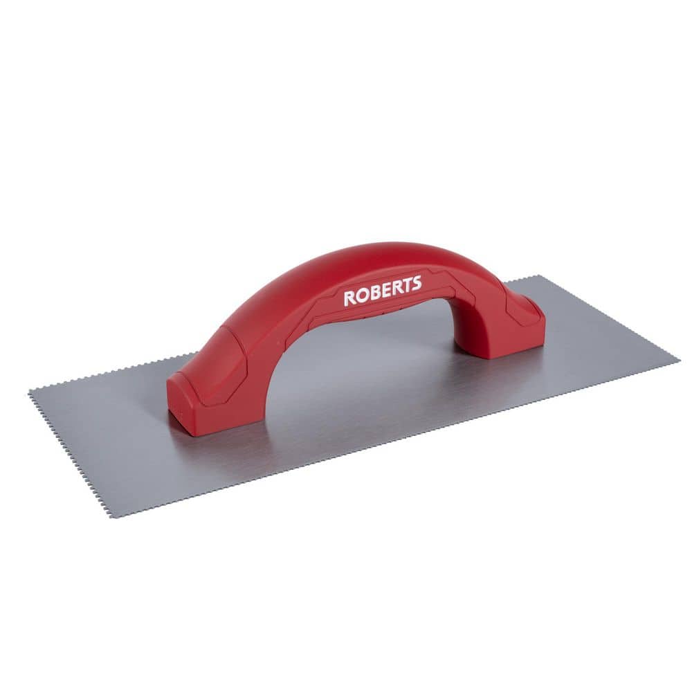 Dual-Notch 11 in. x 4-1/2 in. Steel Blade Vinyl Composition Tile, Luxury Vinyl Plank and Tile Notched Flooring Trowel price history on PriceWatchPro
