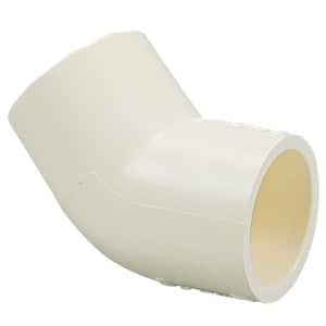 1/2 in. Schedule 40 PVC Pipe 45-Degree Slip x Slip Elbow Fitting (100-Pack)