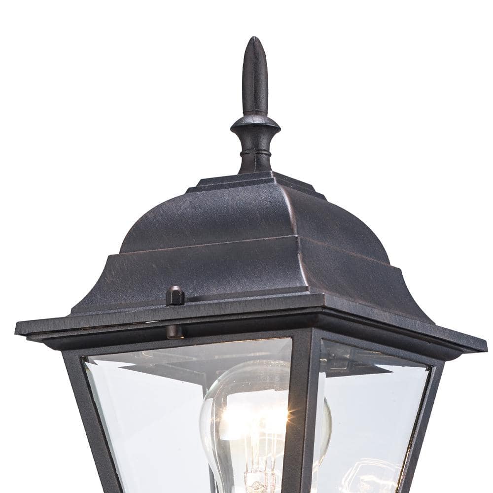 Argyle Rustic Metal 16.75" Outdoor Wall Sconce with Clear Glass