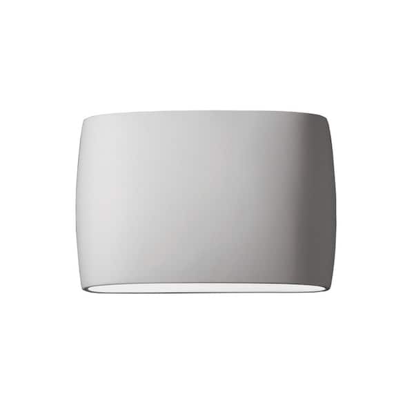 Justice Design Ambiance 2-Light Bisque Ceramic Wall Sconce
