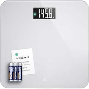 Digital Bathroom Scale with Step on and Auto Calibration in Ash Gray