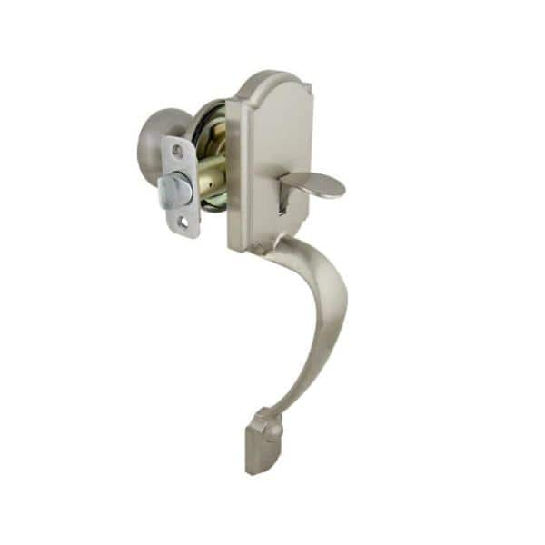 Defiant Castle Satin Nickel Entrance Door Handleset with Hartford