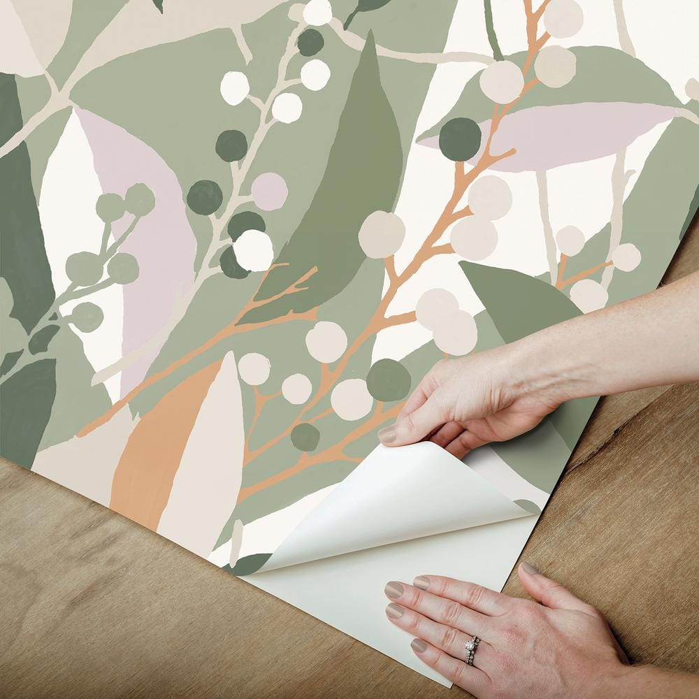 Elegant Aviary Black & Gold Peel and Stick Wallpaper Roll