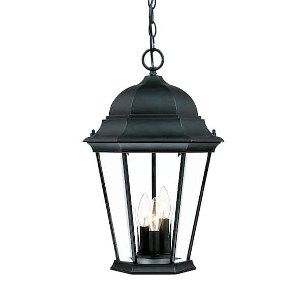 Acclaim Lighting Richmond Collection 3-Light Matte Black Outdoor Hanging Lantern