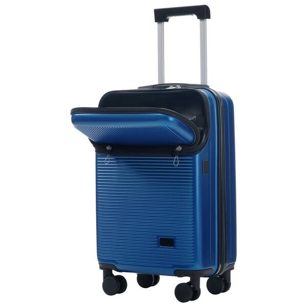 LIVACA 5-Piece Blue ABS Plastic Hardside Lightweight Luggage Set
