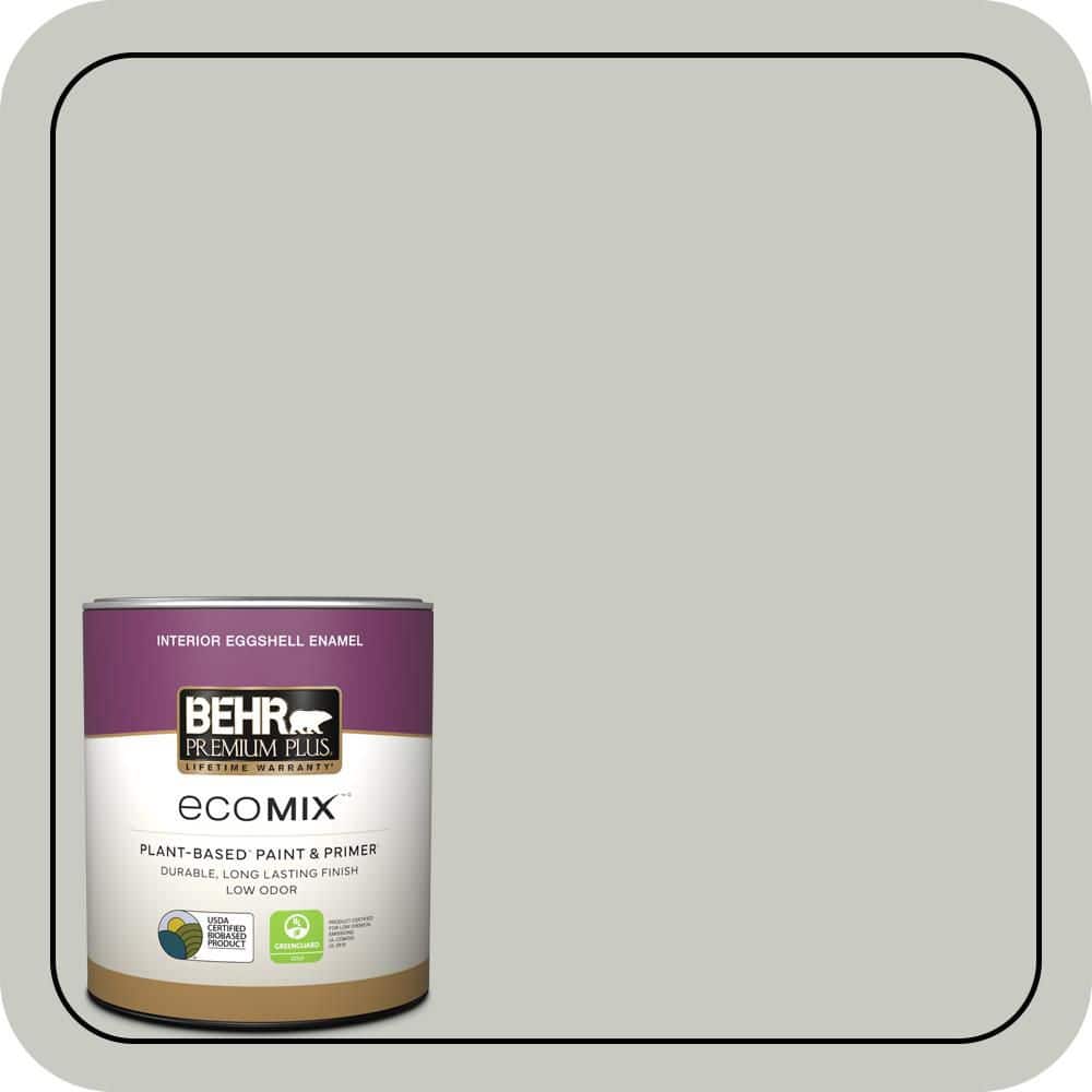 1 qt. #N380-2 Heath Gray Eggshell Enamel EcoMix Plant-Based Interior Paint & Primer price history on PriceWatchPro