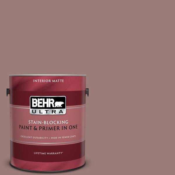 BEHR ULTRA 1 gal. #UL130-19 Cafe Ole Matte Interior Paint and Primer in One