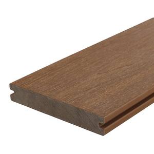 UltraShield Naturale Magellan 1 in. x 6 in. x 8 ft. Peruvian Teak Solid with Groove Composite Decking Board
