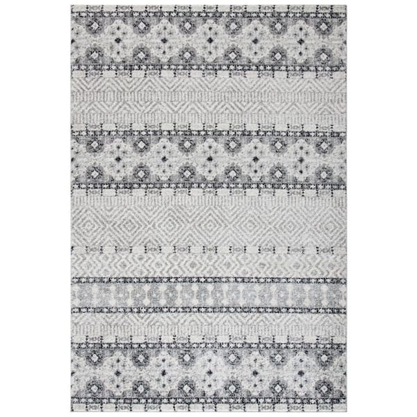 SAFAVIEH Madison Charcoal/Gray Doormat 3 ft. x 5 ft. Area Rug