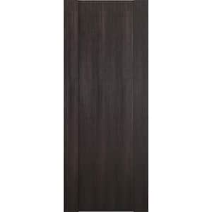 Vona 01 24 in. W x 80 in. H x 1-3/4 in. D 1-Panel Solid Core Veralinga Oak Prefinished Wood Interior Door Slab