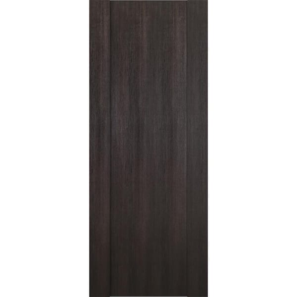 Belldinni Vona 01 24 in. W x 80 in. H x 1-3/4 in. D 1-Panel Solid Core Veralinga Oak Prefinished Wood Interior Door Slab