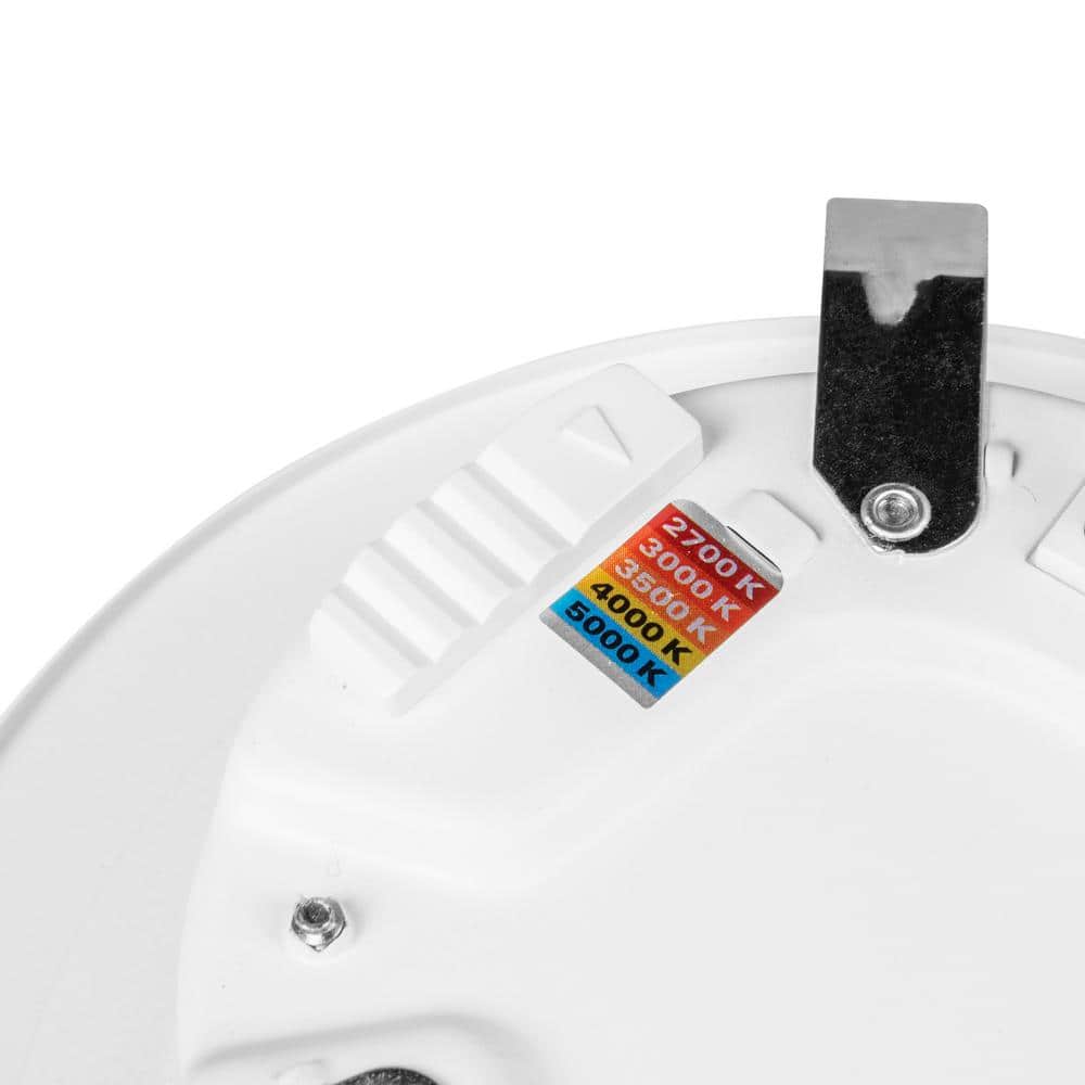 4-Inch White Dimmable LED Recessed Trim with Adjustable Color Technology (4-Pack)