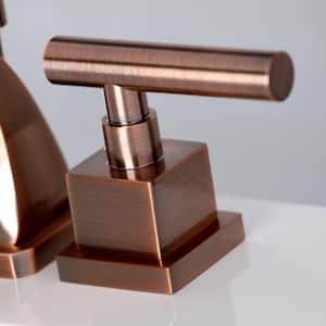 Claremont 8 in. Widespread 2-Handle Bathroom Faucet in Antique Copper