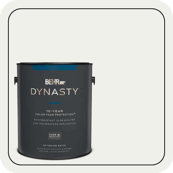 BEHR DYNASTY 1 gal. #57 Frost Satin Enamel Exterior Stain-Blocking Paint & Primer