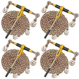 VEVOR Ratchet Chain Binder - Works With 5/16" To 1/2" Chains For Heavy Duty Tying Down