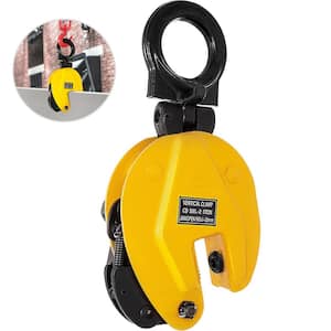 2T Plate Clamp 4400 lbs. Plate Lifting Clamp Jaw Opening 0.6 in. Vertical Plate Clamp for Lifting and Transporting