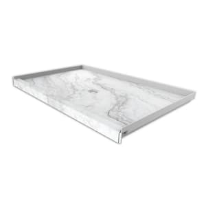 36 in. x 60 in. Single Threshold Shower Base with Center Drain in Calypso