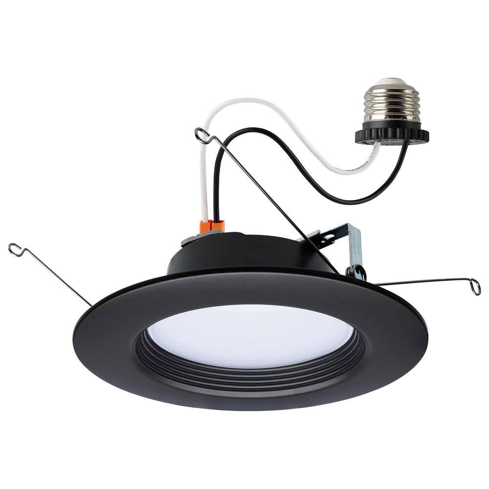 5-6 in. Adjustable CCT Canless Remodel IC Rated Dimmable Indoor Integrated LED Recessed Light Trim price history on PriceWatchPro