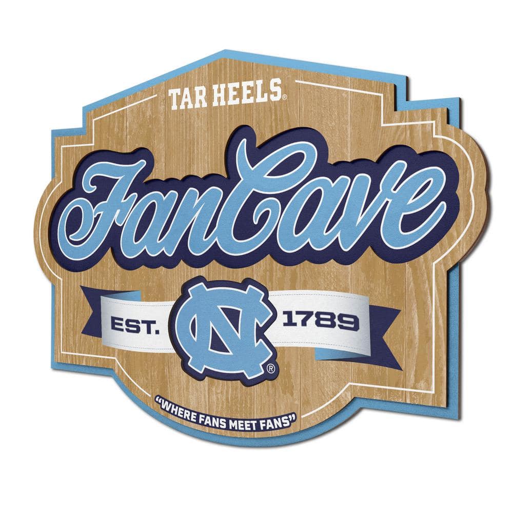 YouTheFan NCAA North Carolina Tar Heels Fan Cave Sign