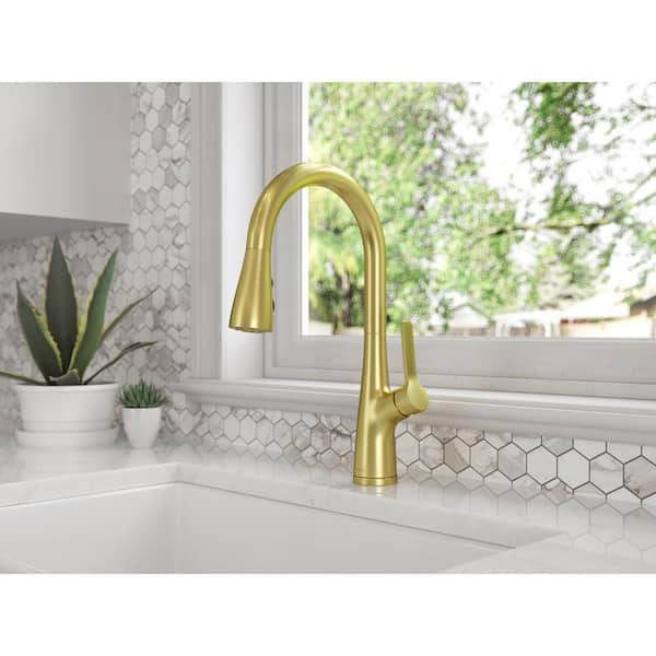 Pfister Neera Single-Handle Pull-Down Sprayer Kitchen Faucet in