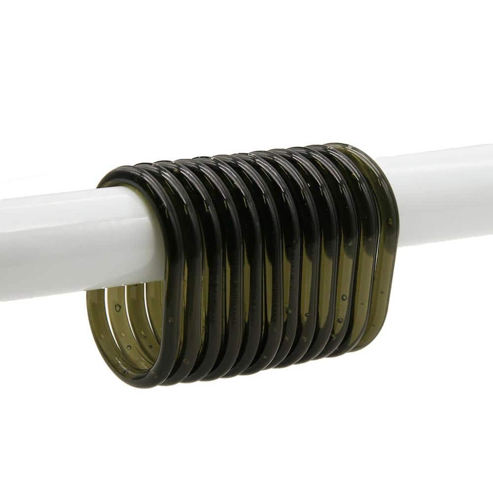 Reviews for EVIDECO French home goods Shower Curtain Hooks Plastic