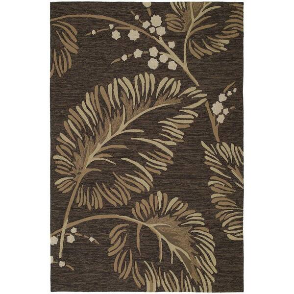 Kaleen Home and Porch Palmyra Chocolate 5 ft. x 7 ft. 9 in. Area Rug